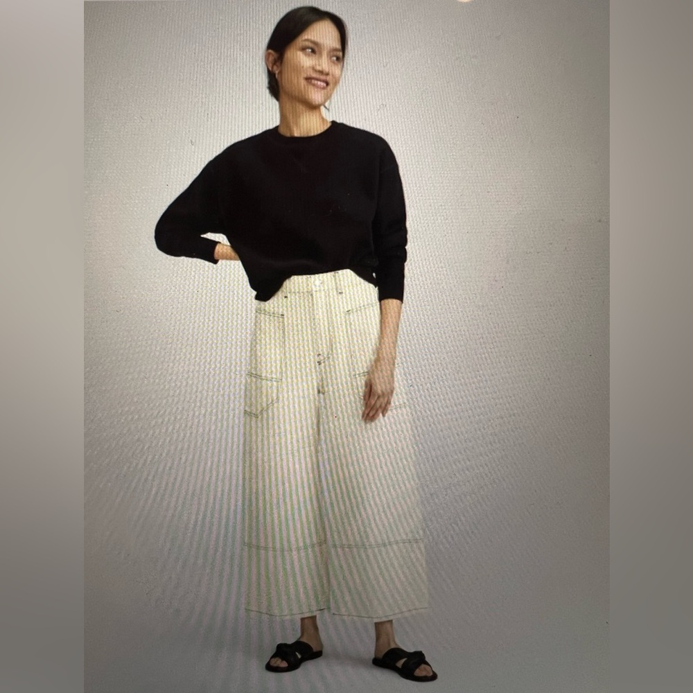 Rare!Everlane Way High Gardener Cropped Jeans ECRU rare!